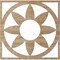 Ekena Millwork Blume Wood Fretwork Pierced Ceiling Medallion, Red Oak, 34"OD x 11 3/4"ID x 3/8"T CMWP34X34X0375BLRO - alternate 5